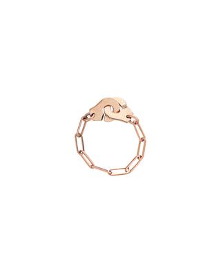 Menottes R7 pink gold chain ring DINH VAN