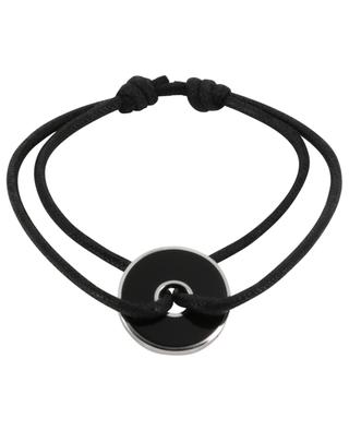 Pi Black & White silver and onyx cord bracelet DINH VAN