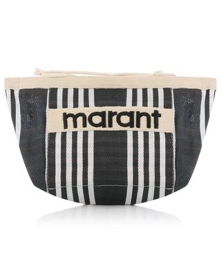 Powden striped recycled nylon pouch ISABEL MARANT