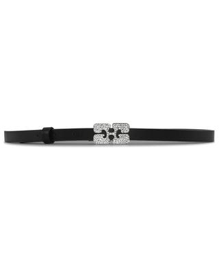 Butterfly recycled leather belt GANNI