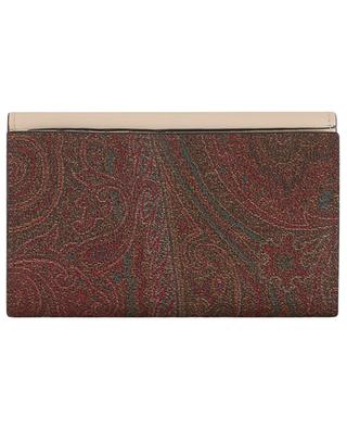 Paisley wallet in coated jacquard and leather ETRO