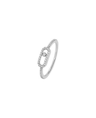 Move Uno Pavée white gold and diamond ring MESSIKA
