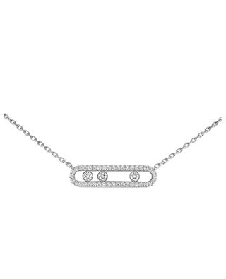 Baby Move Pavé white gold and diamond necklace MESSIKA