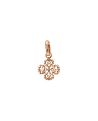 Lucky Trèfle rose gold and diamond pendant GIGI CLOZEAU