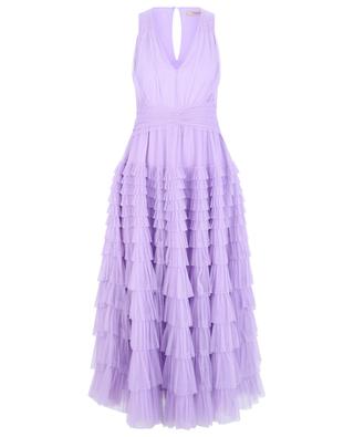 Sleeveless maxi dress with ruffle skirt TWINSET