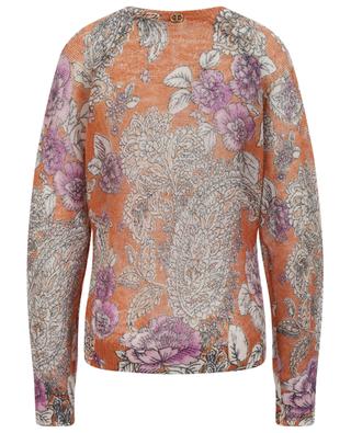 Rose and Paisley printed mohair blend jumper TWINSET