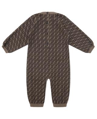 FF jacquard knit baby all-in-one FENDI