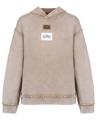 Oversize-Kapuzensweatshirt im Used-Look Re-Edition DOLCE & GABBANA