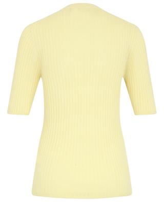 Short-sleeved rib knit silk and cashmere jumper BONGENIE GRIEDER