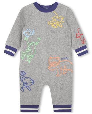 Jungle baby knit all-in-one and beanie KENZO