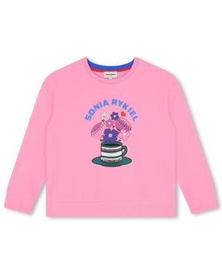 Mädchen-Sweatshirt aus Baumwolle mit Rundhalsausschnitt Bouquet SONIA RYKIEL