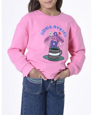 Mädchen-Sweatshirt aus Baumwolle mit Rundhalsausschnitt Bouquet SONIA RYKIEL
