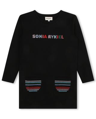 Girls' viscose long-sleeved dress SONIA RYKIEL