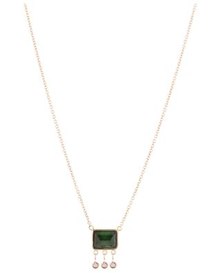 Til rose gold necklace with tourmaline and amethyst GBYG