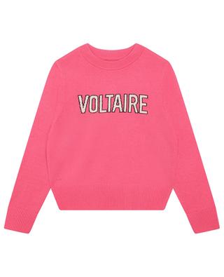 Mädchen-Sweatshirt aus Wolle und Kaschmir London Sounds ZADIG & VOLTAIRE