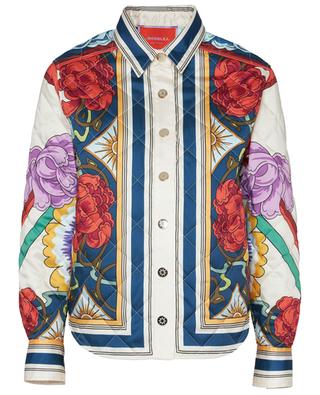 Edie Taormina Placée cropped quilted shirt jacket LA DOUBLEJ