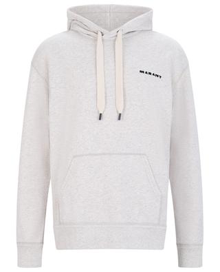 Marcello logo embroidered mottled hoodie ISABEL MARANT