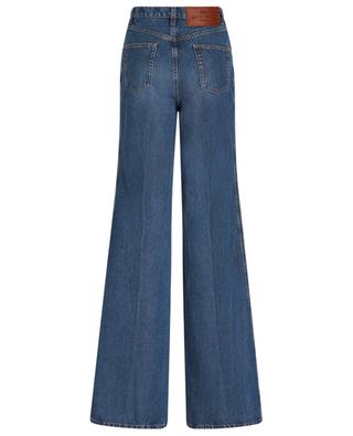 Ausgestellte Jeans mit hoher Taille und Blütenstickereien ETRO