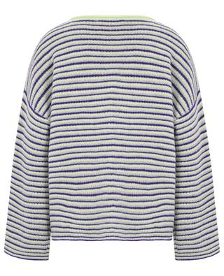 Gestreifter Pullover mit U-Boot-Ausschnitt aus Kaschmir The Avery Sweater LISA YANG