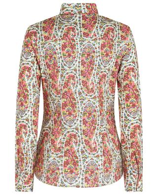 Tailliertes Popelinehemd mit Print Paisley Flowers ETRO