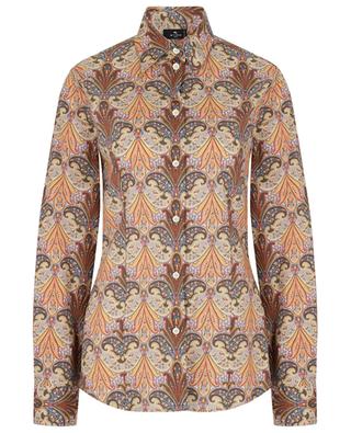 Paisley florals fitted poplin shirt ETRO