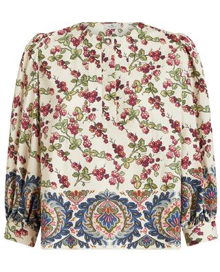 Berries puff sleeve top in cotton twill ETRO