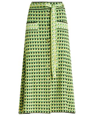 Micro tie pattern adorned jacquard knit skirt ETRO