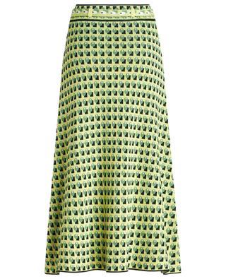 Micro tie pattern adorned jacquard knit skirt ETRO