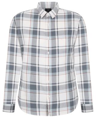 Checked cotton long-sleeved shirt VINCE
