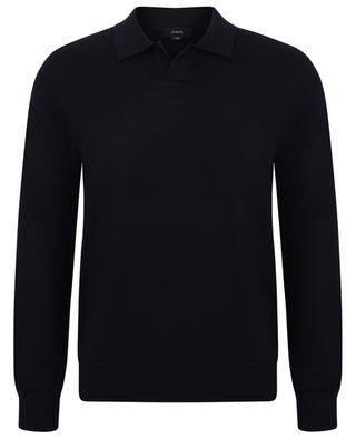 Merino wool long-sleeved polo shirt VINCE