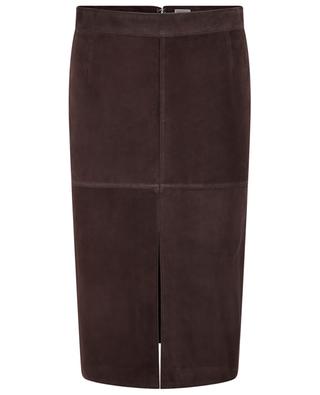 Panelled suede short skirt TOTEME