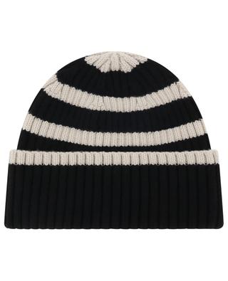 Signature Stripe RWS wool rib knit beanie TOTÊME