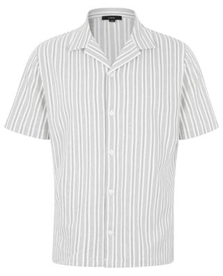 Cabana Stripe cotton short-sleeved shirt VINCE