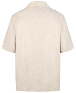 Kurzarmhemd aus Jacquard Barocco Silhouette VERSACE