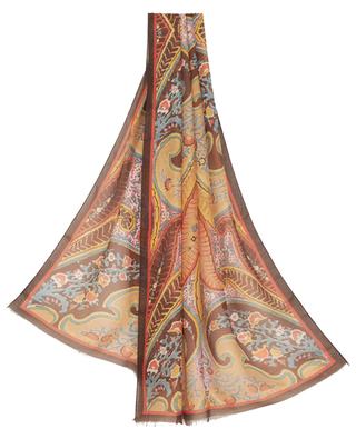 Delhy woven modal scarf with floral Paisley ETRO