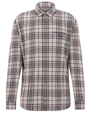 Relax Dan checked frayed flannel shirt DSQUARED2