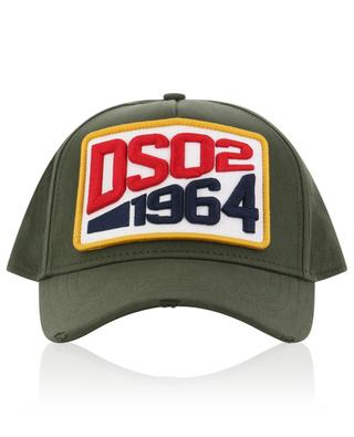 DSQ2 1964 patch adorned gabardine baseball cap DSQUARED2