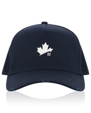 D2 Maple Leaf distressed cotton baseball cap DSQUARED2