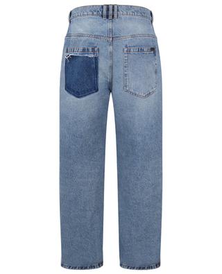 Lässig gerade Jeans mit Kontrast-Details BALMAIN