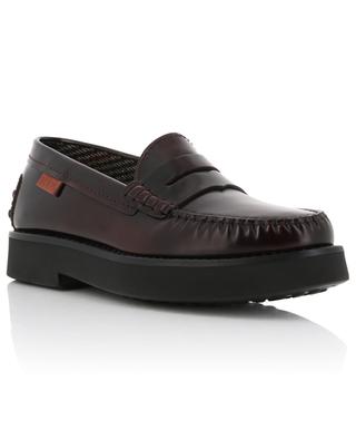 Shiny platform loafers with Gommino detail TOD'S