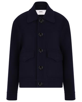 Boxy double face wool and cashmere jacket AMI
