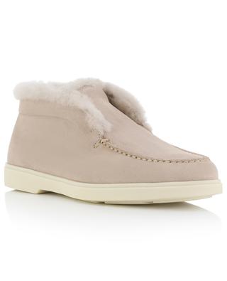 Desert Boot shearling lined suede high-top loafers SANTONI