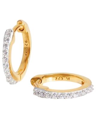 Classic Pave Huggies gold-tone earrings with zirconia MISSOMA