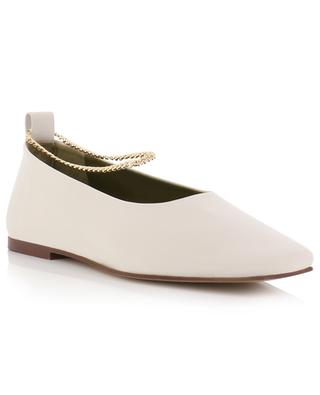 Augusta square-toe leather ballet flats MARIA LUCA