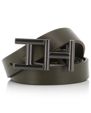 Monogram buckle leather belt - 2 cm HEMISPHERE