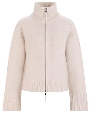 Full-zip chunky cashmere cardigan with stand-up collar HEMISPHERE