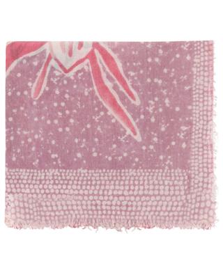 Ibuki cashmere and silk square scarf HEMISPHERE
