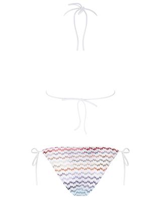 Triangel-Strick-Bikini mit glitzerndem Fischgrätenmuster MISSONI