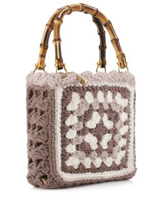 Crocheted wool tote bag LA MILANESA