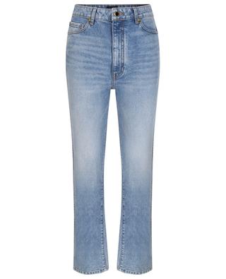 The Abigail Straight cropped high-rise straight-leg jeans KHAITE